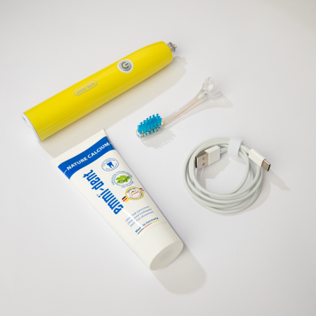 Ультразвуковая зубная щетка Emmi-Dent 6 Professional GO, желтая