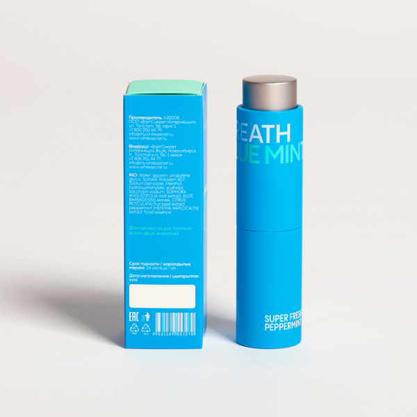 Освежитель White Secret Breath Blue Mint, 15 мл