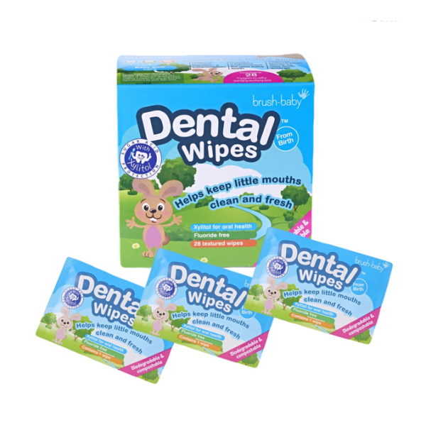 Салфетки Brush Baby для полости рта с ксилитом (от 0 лет), 28 шт.