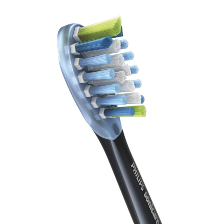 HX9044/33 - насадки Philips AdaptiveClean/Premium Plaque Defence, ЧЕРНЫЕ (4 шт)