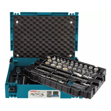 Набор бит и торцевых головок Makita E-08713, 120 предм., синий