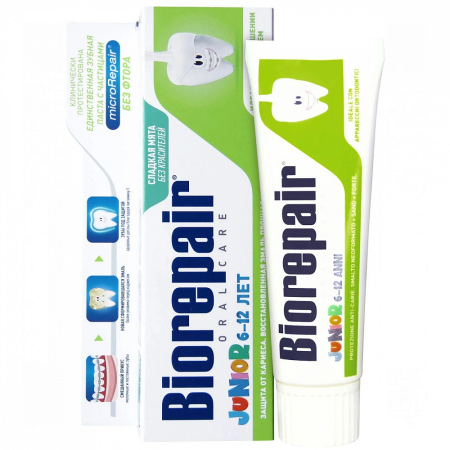 Детская зубная паста Biorepair Junior (6-12 лет), 75 мл