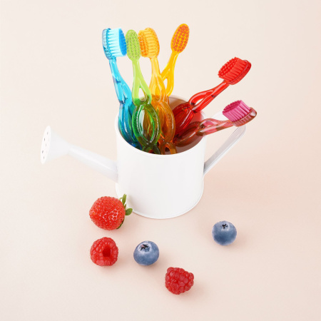 Зубная щетка R.O.C.S. Kids SOFT (3-7 лет) ЗЕЛЕНАЯ