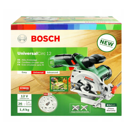 УЦЕНКА Дисковая пила BOSCH UniversalCirc 12, 06033C7003
