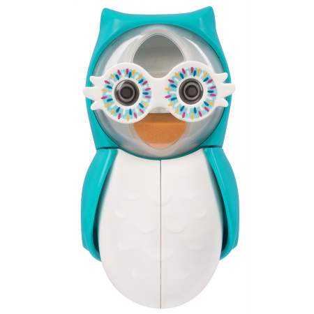 Держатель Flipper OWL SMARTY для зубной щетки со встроенными песочными часами Голубой
