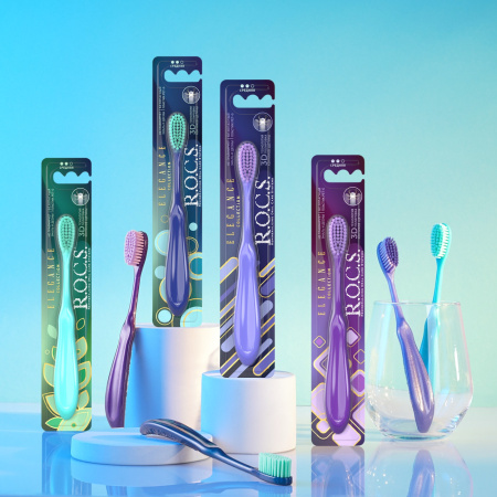 Зубная щетка R.O.C.S. Elegance СИНЯЯ