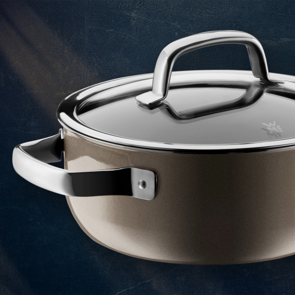 0514675290 Низкая кастрюля WMF Fusiontec Dark Brass 24 см