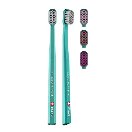 Зубная щетка CURAPROX Velvet (CS 12460) БИРЮЗОВАЯ