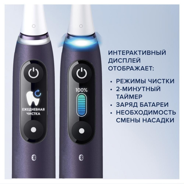 Электрическая зубная щетка Oral-B iO Series 8S Black Onyx (iOM8.2Q2.2BС)