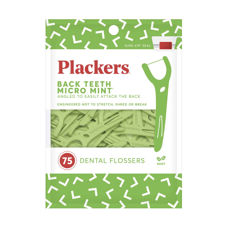 Флоссер Plackers Back Teeth (75 шт.)