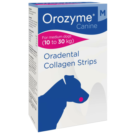 Жевательные полоски Orozyme Kaustreifen M для собак от 10кг до 30кг, 141 г
