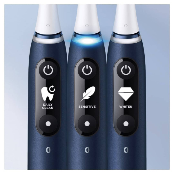 Электрическая зубная щетка Oral-B iO Series 7s Sapphire Blue, 2 насадки, iOM7. 2I1.3BC