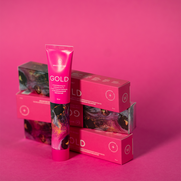 Зубная паста White Secret Gold Отбеливающая, 75 мл