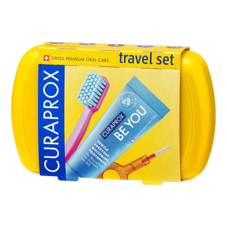 УЦЕНКА Дорожный набор CURAPROX BE YOU желтый