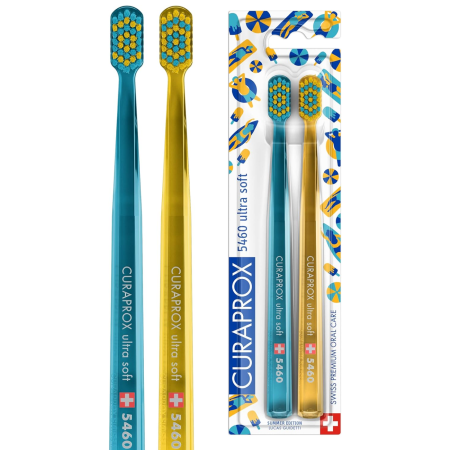 Набор зубных щеток CURAPROX "ultrasoft" Duo Summer Edition 2022 (2 шт) (CS5460/2)