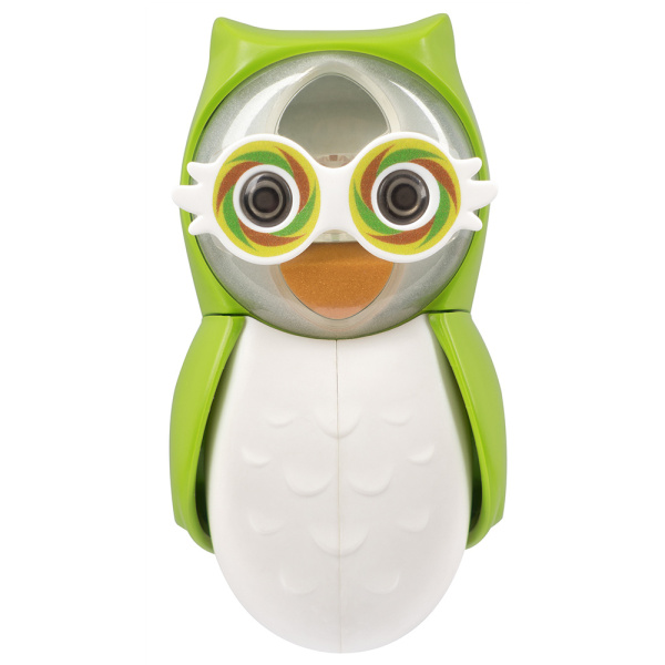 Держатель Flipper OWL EARTHY для зубной щетки со встроенными песочными часами Зеленый