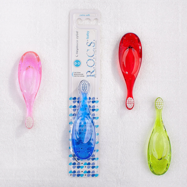 Зубная щетка R.O.C.S. Baby (0-3 лет) ЗЕЛЕНАЯ