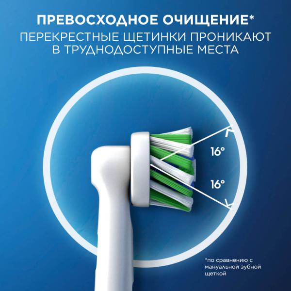 Насадка 1 шт. (!) Braun Oral-B Cross Action