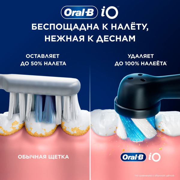 Электрическая зубная щетка ORAL-B iO Series 9N Black Onyx, 2 насадки