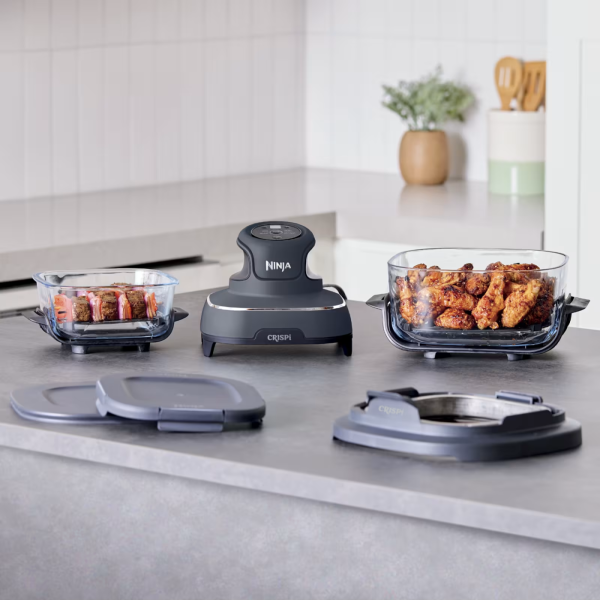 Аэрогриль Ninja CRISPi 4-в-1 Cyber Space FN101EUGY, синий