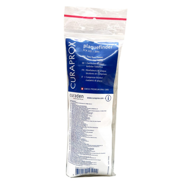 CURAPROX Таблетки для индикации зубного налета (100 шт) (PCA222/100)