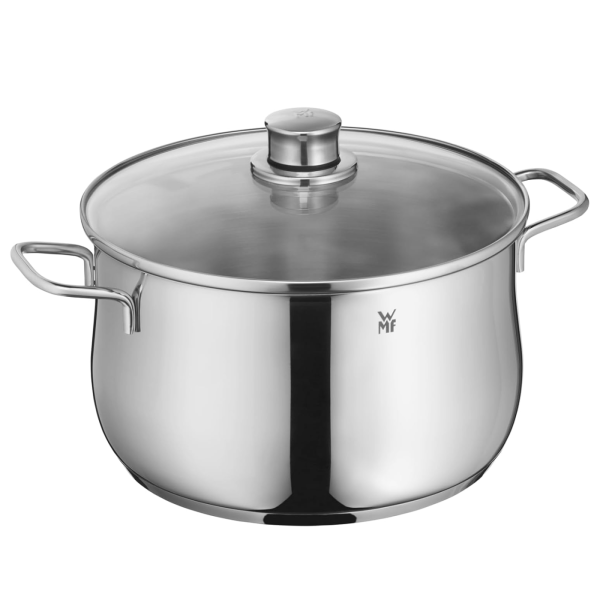 Высокая кастрюля WMF Diadem Plus 24 см с крышкой 0734256040