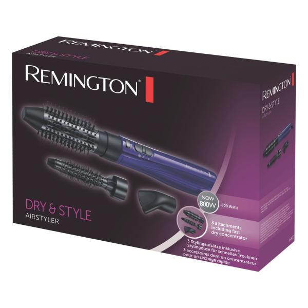 Фен-щетка Remington AS800, фиолетовый/черный