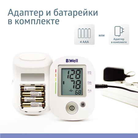 Тонометр B.Well PRO-35 с универсальной манжетой и адаптером