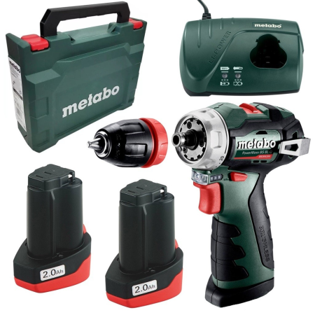 Аккумуляторная дрель-шуруповерт Metabo PowerMaxx BS BL Q в кейсе (с АКБ и ЗУ)  601749500