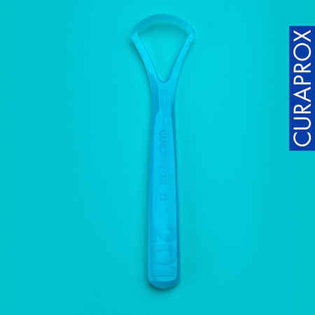 CURAPROX Одиночный скребок для языка (СТС 201) БИРЮЗОВЫЙ