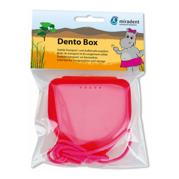 Футляр Miradent Dento-BOX Pink для орто-конструкций, розовый