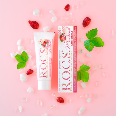 Гель R.O.C.S. Medical Minerals Реминерализующий для детей и подростков со вкусом клубники (0+), 35 мл