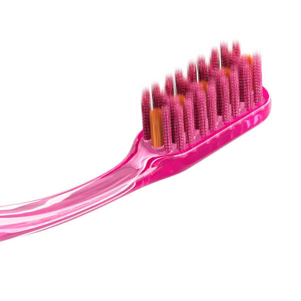 Зубная щетка SPLAT Smilex ortho, ортодонтическая РОЗОВАЯ