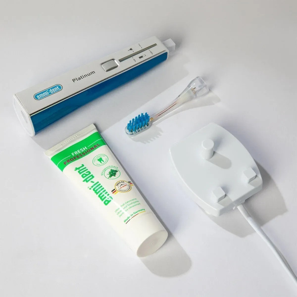 Ультразвуковая зубная щетка Emmi-Dent 6 Platinum Blue Синяя