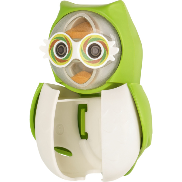 Держатель Flipper OWL EARTHY для зубной щетки со встроенными песочными часами Зеленый