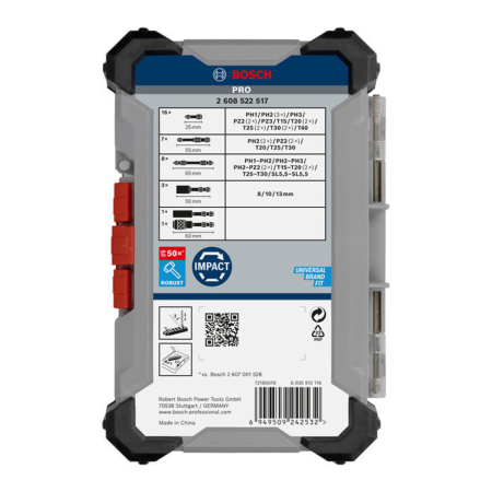 Набор бит Bosch PRO Impact Set 2608522517 (36 предметов)
