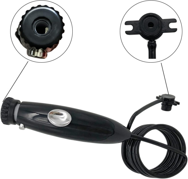 Запасная РУЧКА совместимая с ирригатором WaterPik WP-112 черная (аналог)