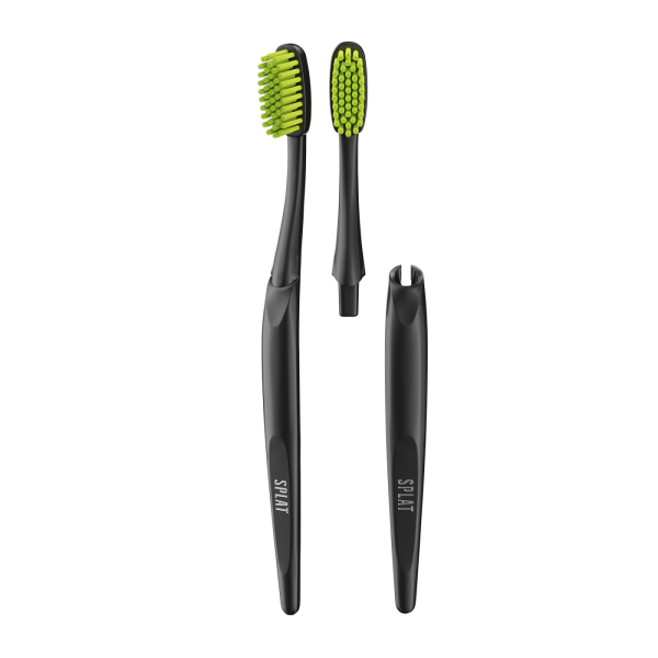 Набор SPLAT Special BLACKWOOD / ЧЕРНОЕ ДЕРЕВО зубная паста 25 г + зубная щетка складная, средняя