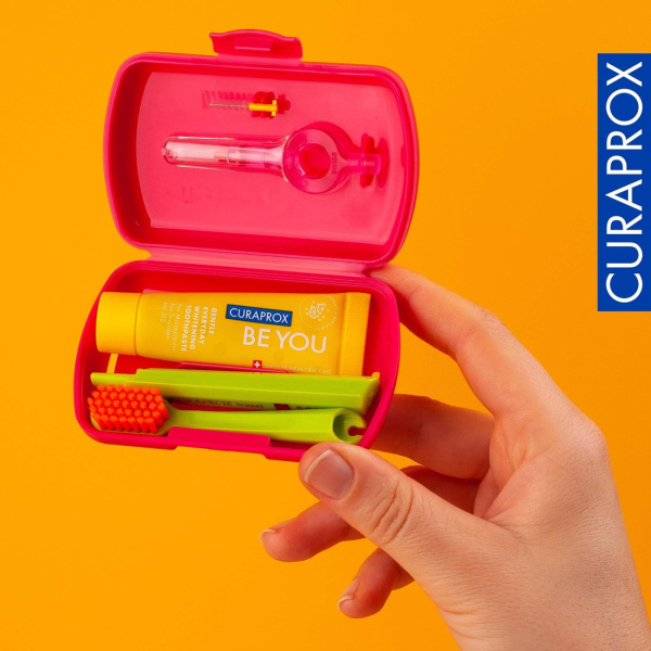 Дорожный набор CURAPROX BE YOU малиновый
